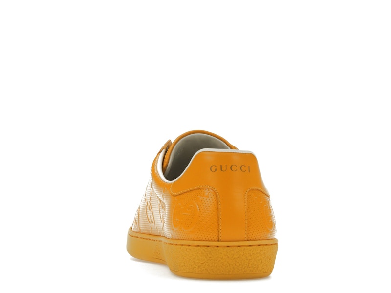 Gucci Ace GG Embossed Yellow