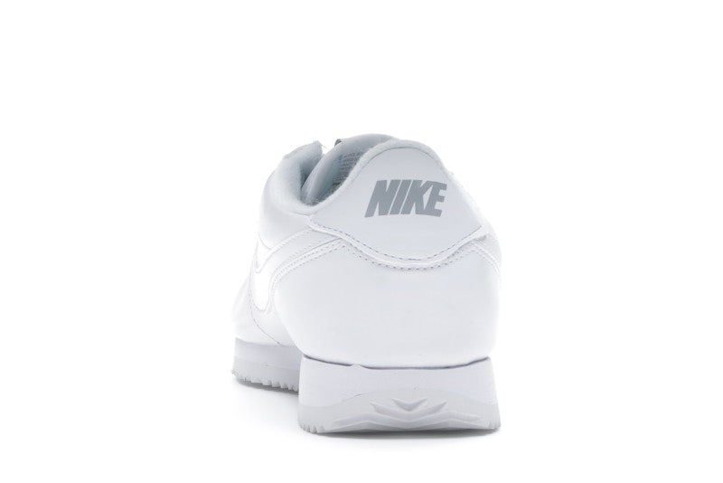 Nike Cortez Basic Leather White White-Wolf Grey-Mtllc Silver