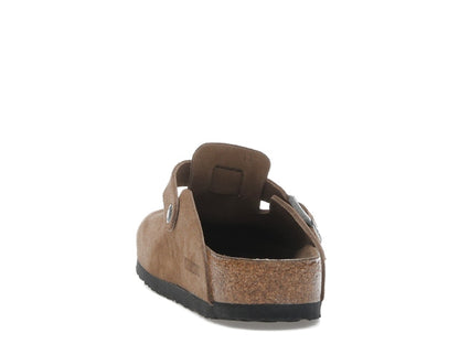 Birkenstock Boston Soft Footbed Suede Dark Tea Tonal
