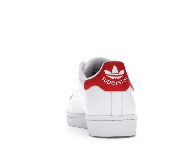 adidas Superstan White Scarlet