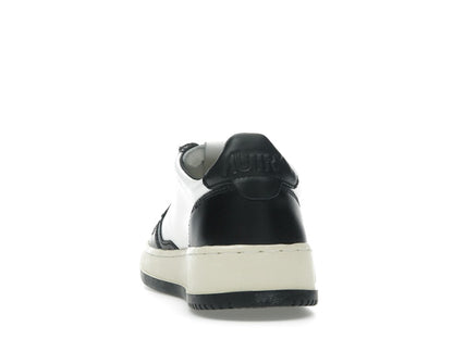 Autry Medalist Leather Low White Black (Women's)