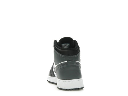 Jordan 1 Mid Black White Iron Grey (GS)