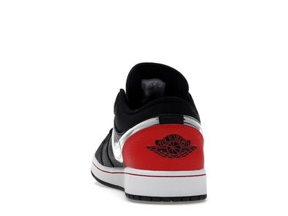 Jordan 1 Low Brushstroke Swoosh Black