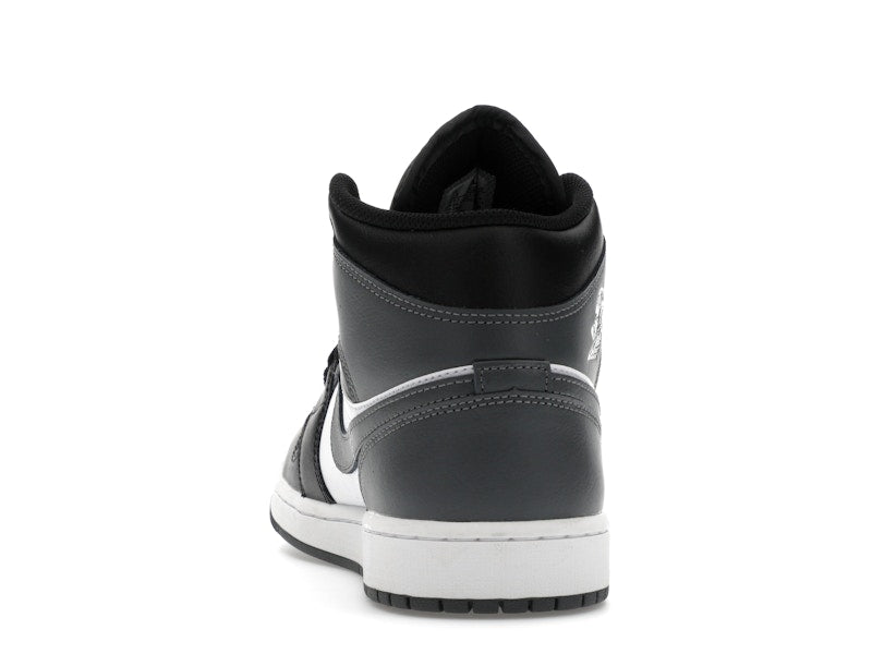Jordan 1 Mid Black White Iron Grey