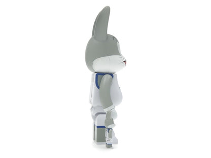 Bearbrick x Space Jam Rabbrick Bugs Bunny 100% & 400% Set Grey