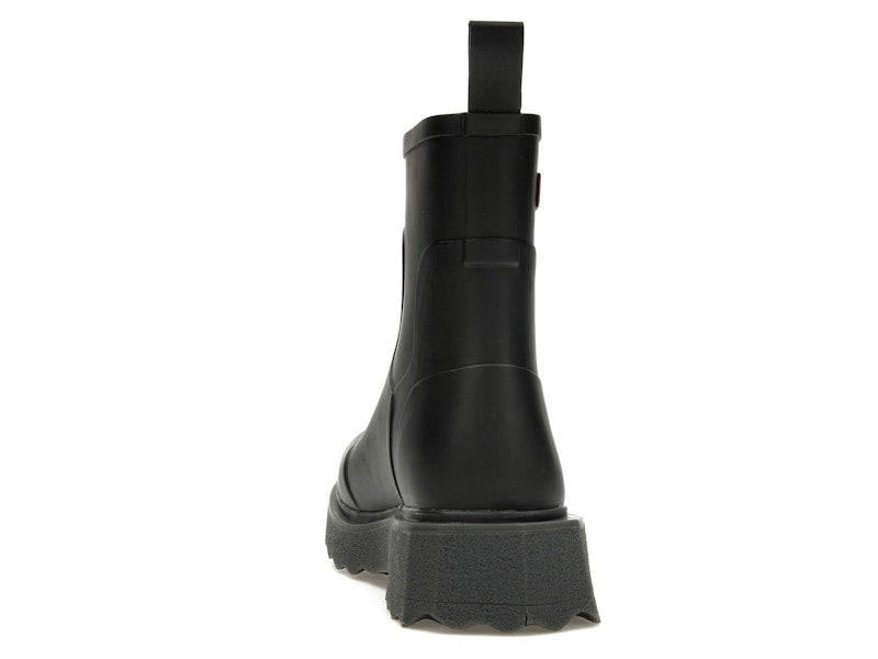 OFF-WHITE Rubber Rain Boot Black