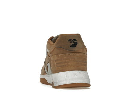 OFF-WHITE Out Of Office "OOO" Low Tops Distressed Brown White