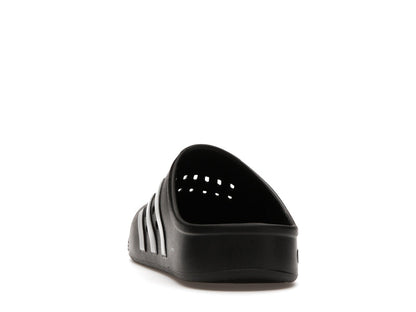 adidas Adilette Clog Black Silver