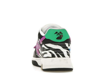 OFF-WHITE Out Of Office OOO Low Tops Zebra Pink (Women's)