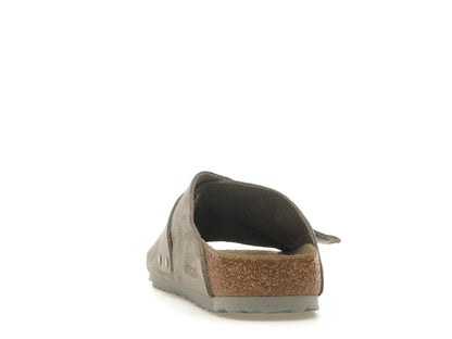 Birkenstock Kyoto Nubuck Suede Stone Coin