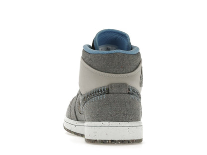 Jordan 1 Mid Crater Grey University Blue