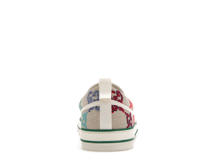 Gucci Tennis 1977 Slip On GG Logo White Multi