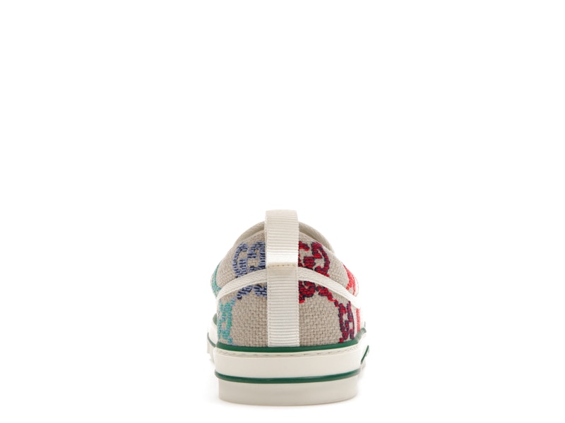 Gucci Tennis 1977 Slip On GG Logo White Multi