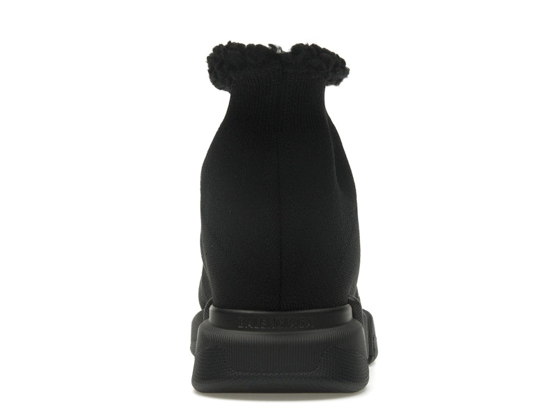 Balenciaga Speed 2.0 Recycled Fake Fur Black (Women's)