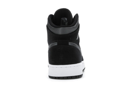 Jordan 1 Mid White Black Grey (GS)