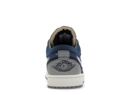 Jordan 1 Low SE Craft Obsidian French Blue Ashen Slate White