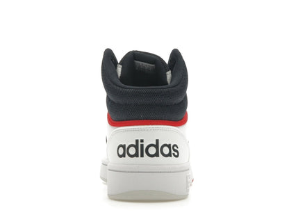 adidas Hoops 3.0 White Navy Red