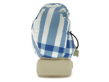 Burberry Check Pillow Boots Blue White