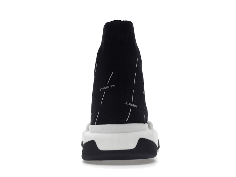 Balenciaga Speed 2.0 Black White Logo