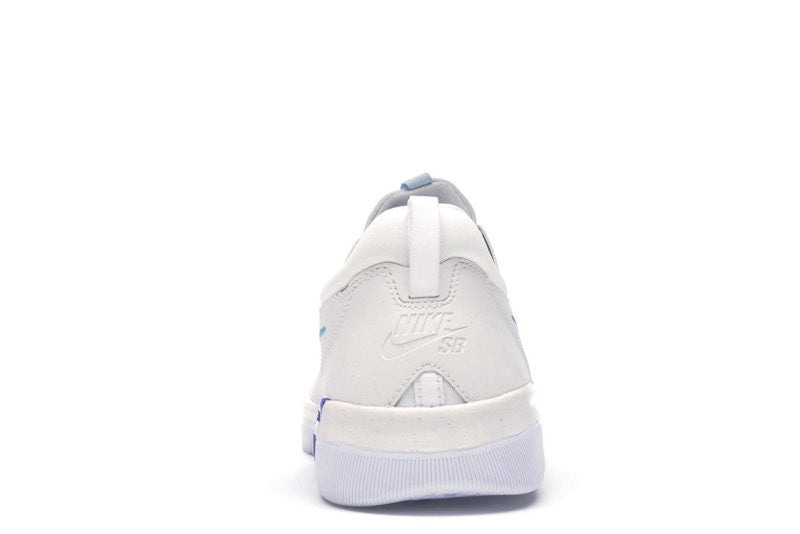 Nike SB Nyjah Summit White Light Blue Fury