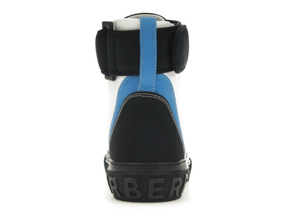 Burberry Sub High-Top Laced-Up Trainer Black Blue White