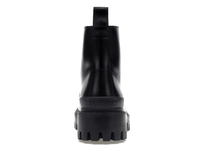 Balenciaga Strike 20mm Lace Up Boot Black