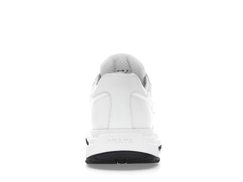 Prada PRAX 01 Sneakers Re-Nylon Brushed Leather White Black