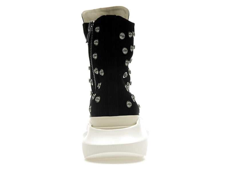Rick Owens DRKSHDW Abstract Sneaks Studded Eyelets Black Milk