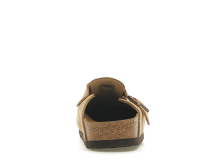 Birkenstock Boston Suede Latte Cream