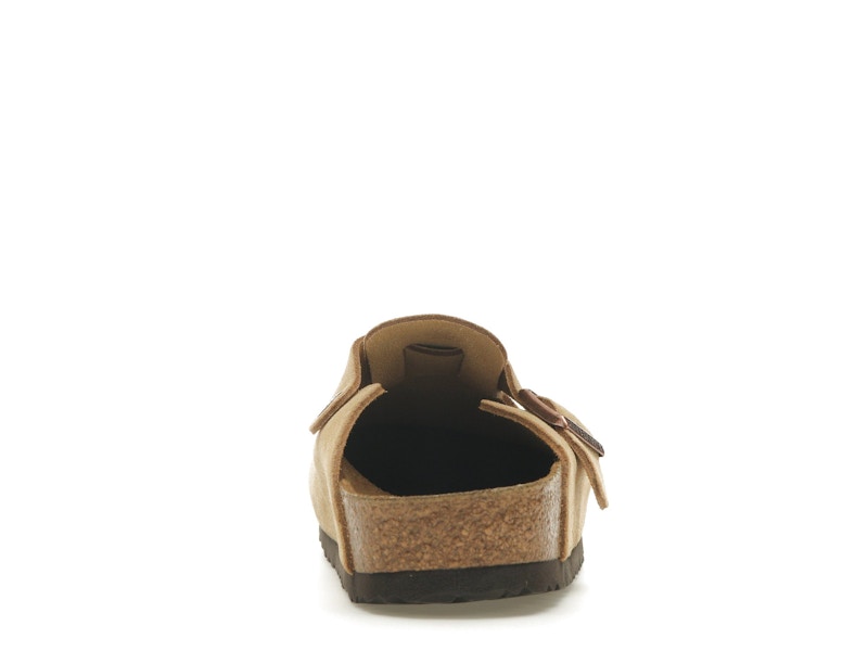 Birkenstock Boston Suede Latte Cream