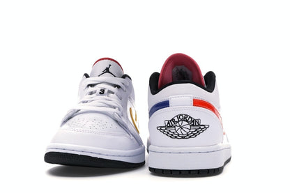 Jordan 1 Low White Multi-Color