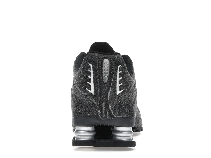 Nike Shox R4 Black Distressed Leather