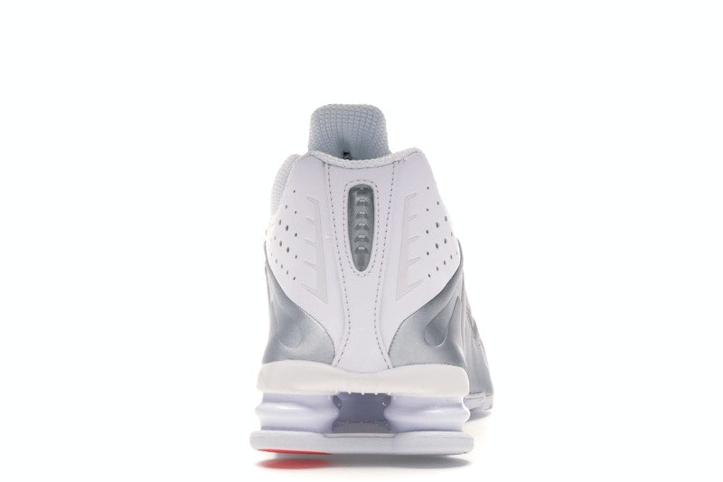 Nike Shox R4 White Metallic Silver