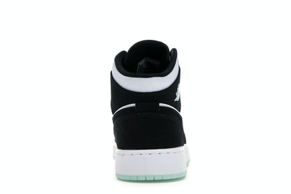 Jordan 1 Mid White Black Teal Tint (GS)