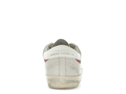 Golden Goose Super Star White Grey Red Blue