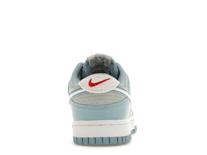 Nike Dunk Low Retro Fleece Swoosh Worn Blue