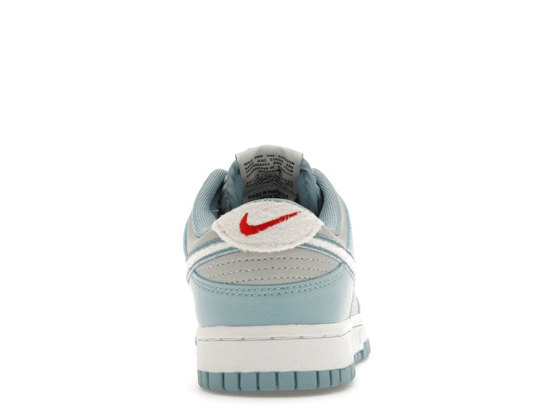 Nike Dunk Low Retro Fleece Swoosh Worn Blue