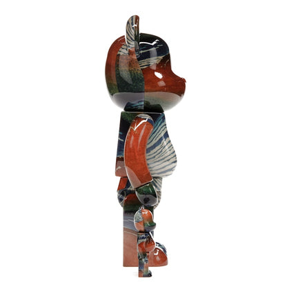 Bearbrick Katsushika Hokusai (Thirty-six Views of Tomitake, Fine Wind, Clear Morning) 100% & 400% Set