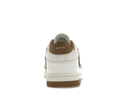AMIRI Skel Top Low White Brown White
