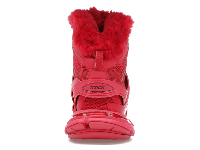 Balenciaga Track Hike Boots Burgundy