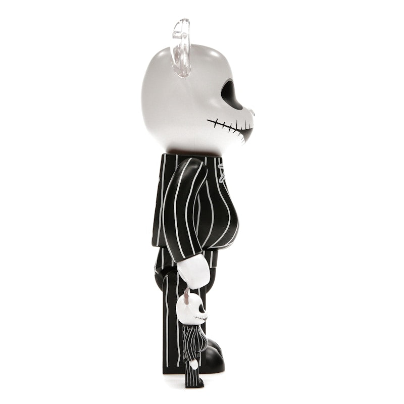 Bearbrick x Disney Tim Burton's The Nightmare Before Christmas Jack Skellington 100% & 400% Set