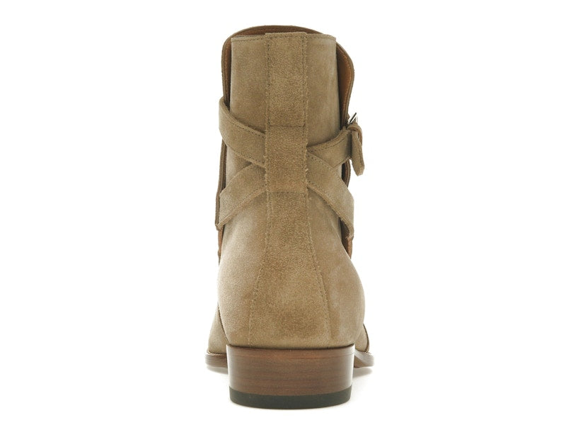 Saint Laurent Wyatt Jodhpur Boot Tobacco Suede