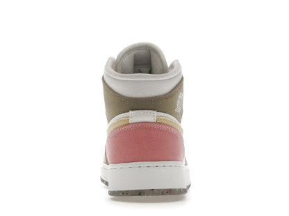 Jordan 1 Mid SE Pastel Vivid Green Grind (GS)