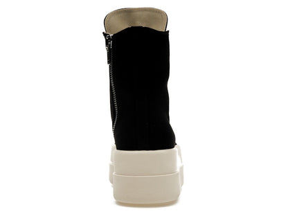 Rick Owens DRKSHDW Mega Bumper Canvas Sneaks Black Milk