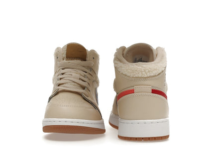 Jordan 1 Mid Utility Fleece Pearl White (GS)