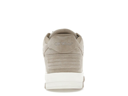 OFF-WHITE Out Of Office OOO Low Tops Beige Natural Suede