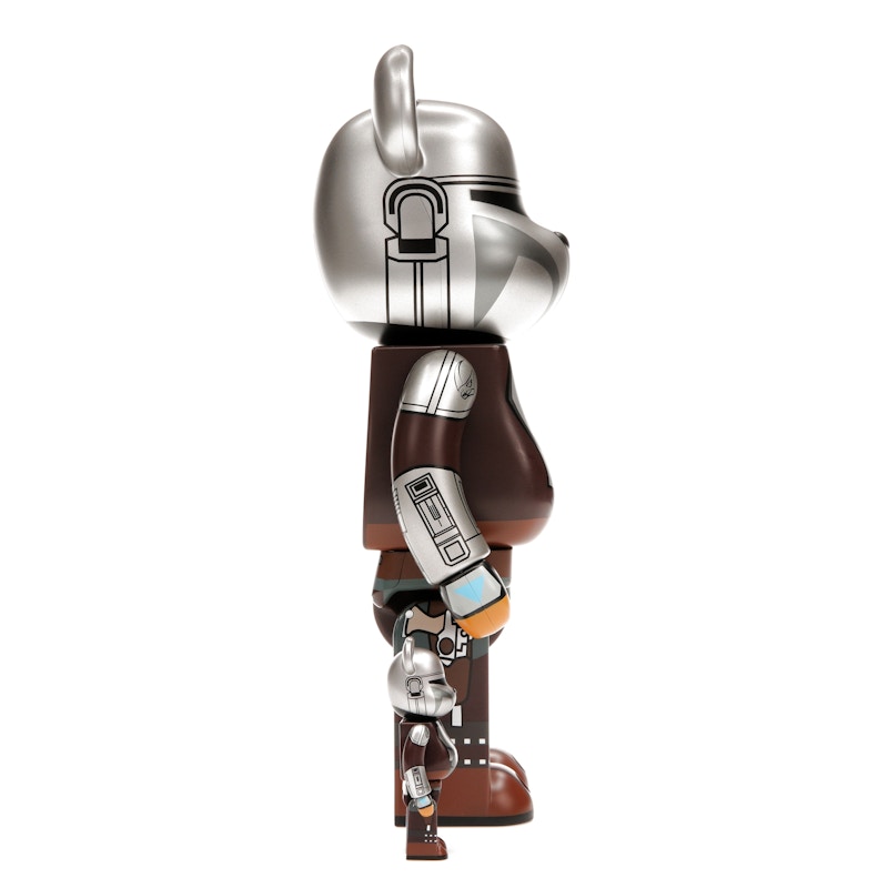 Bearbrick x Star Wars The Mandalorian Beskar Armor 100% & 400% Set