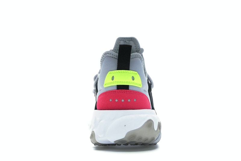 Nike React Presto Wolf Grey Black Rush Pink Volt (GS)