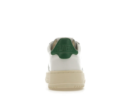 Autry Medalist Leather Low White Green