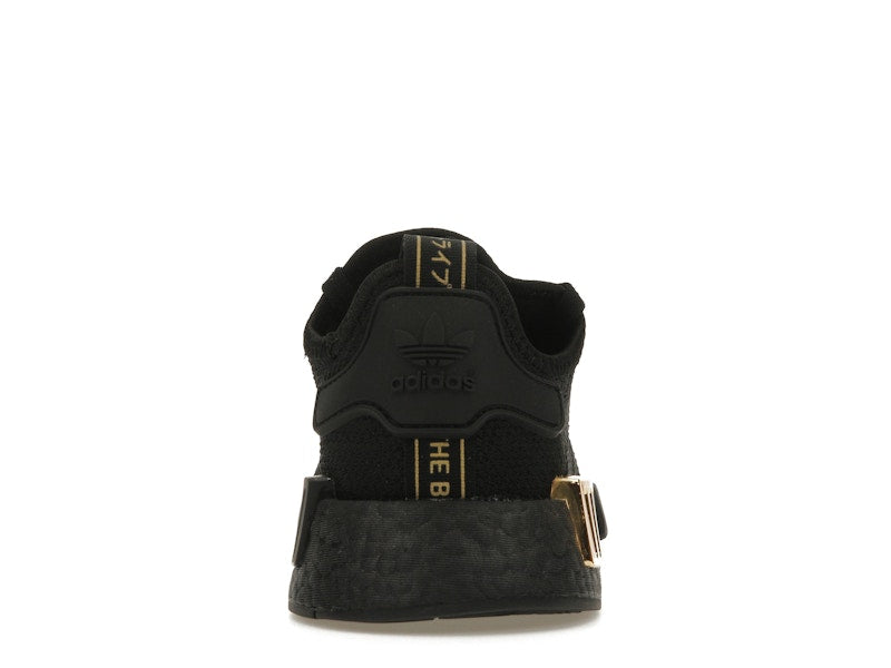 adidas NMD R1 Triple Black Gold Metallic (Women's)